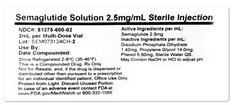 Semaglutide ingredients